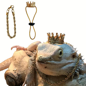 Small Pet Clothing Crown and Chain