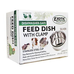 STAINLESS STEEL FEED DISH 5 OZ. SILVER